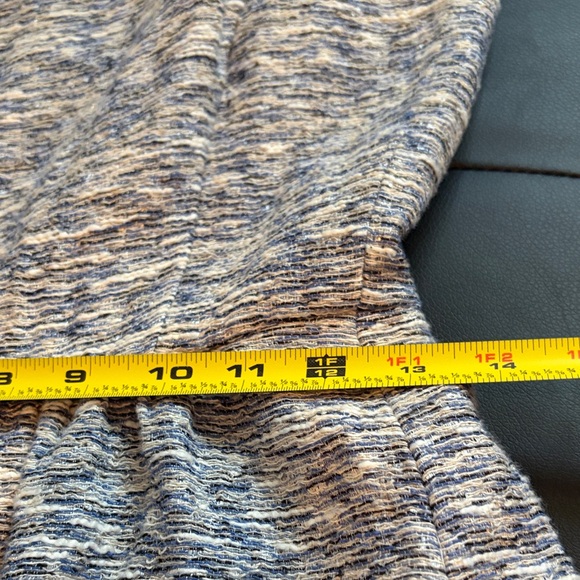 Zara Gray and Blue Textured Mini Dress small - Picture 12 of 16